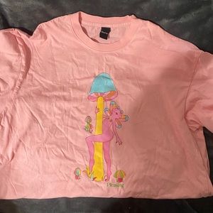 Harry Styles Pleasing pink frog shirt